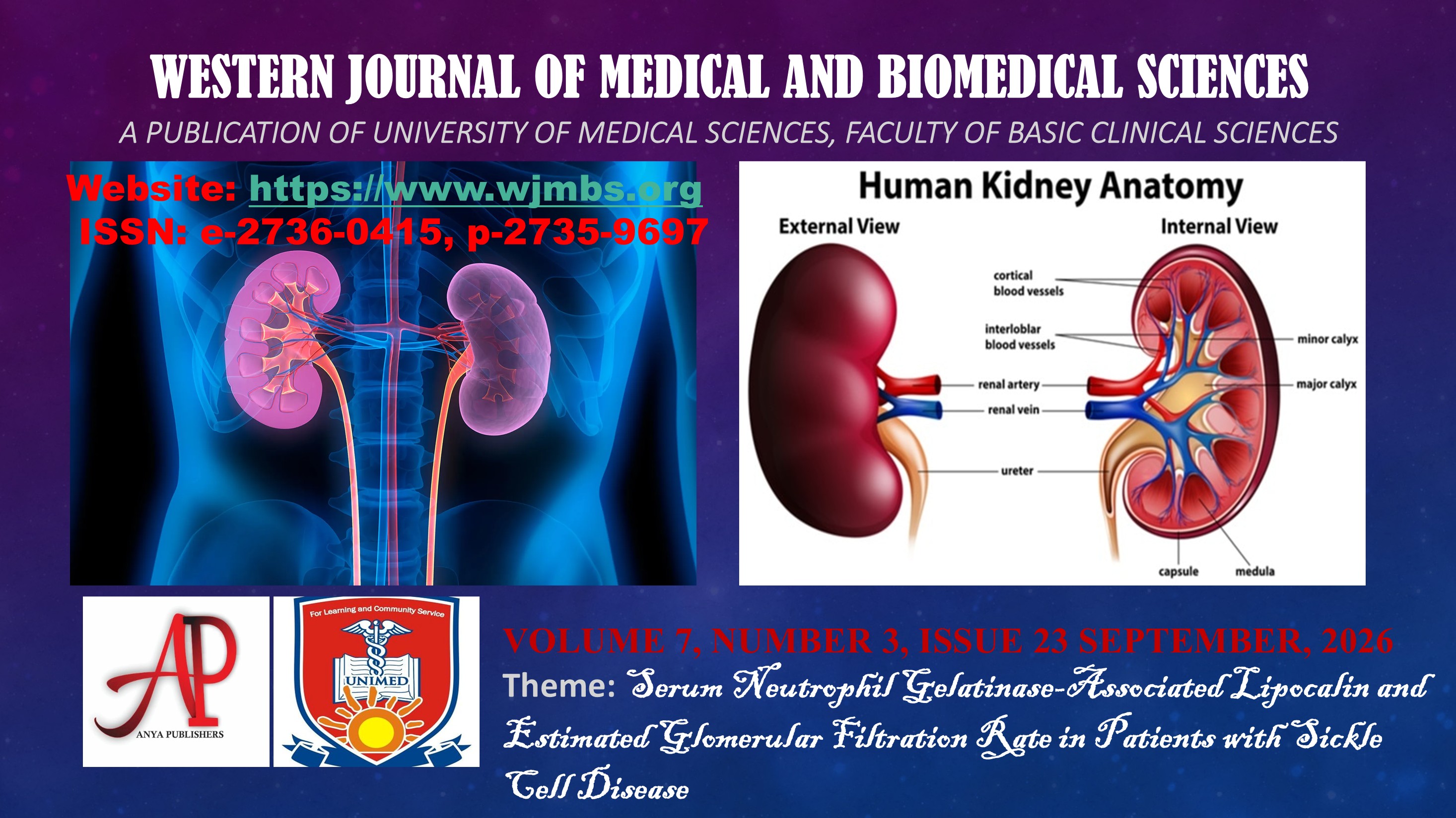 					View Vol. 7 No. 3 (2026): Serum Neutrophil Gelatinase-Associated Lipocalin and Estimated Glomerular Filtration Rate in Patients with Sickle Cell Disease
				